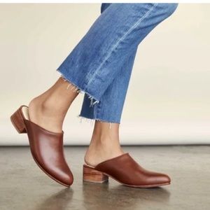 Nisolo Mariella Mules- Brandy, size 9